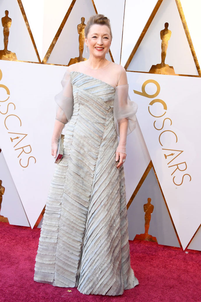 Lesley Manville byla nominovaná za vedlejší roli ve filmu Nit z přízraků

