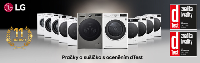 10 praček a sušička LG oceněny ve spotřebitelském testování dTestu 10 praček a sušička LG oceněny ve spotřebitelském testování dTestu