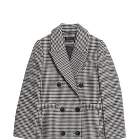 Kostkovaný krátký kabát, Marks & Spencer, 2899 Kč
