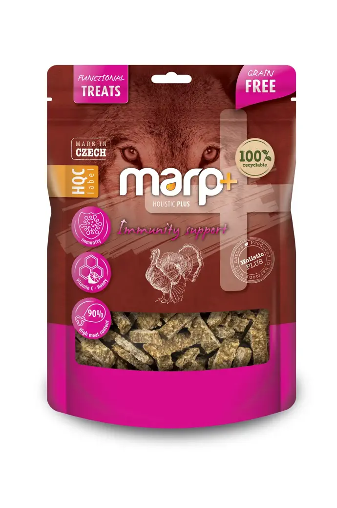 Marp Holistic Plus – funkční pamlsky na podporu imunity pro psy, 69 Kč
Marp Holistic Plus – funkční pamlsky na podporu imunity pro psy, 69 Kč