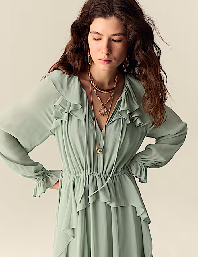 Mintové šaty, Marks & Spencer, 2599 Kč
