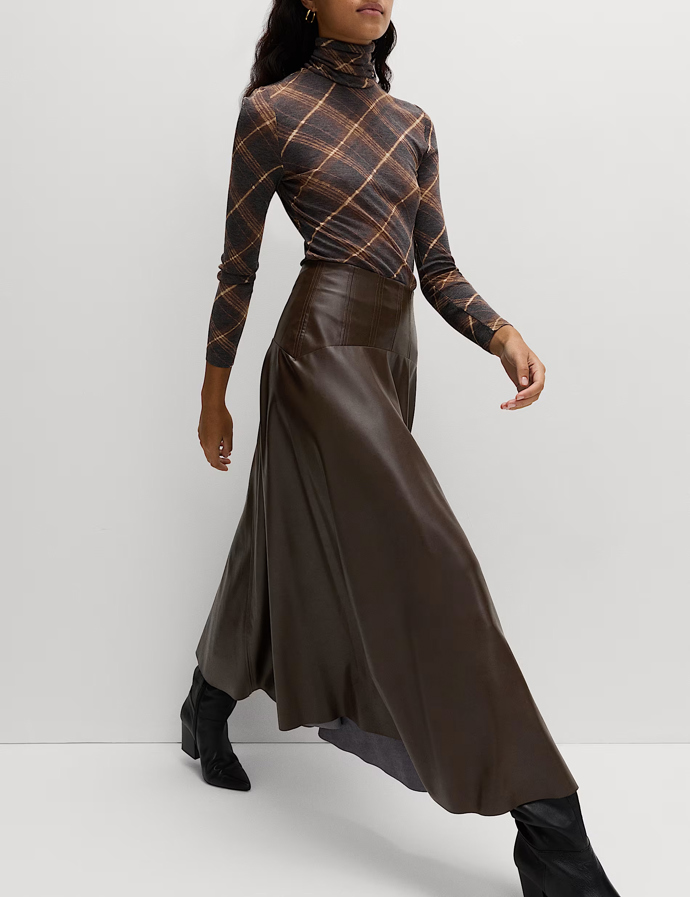 Midaxi kožená sukně, Marks & Spencer, 1499 Kč
