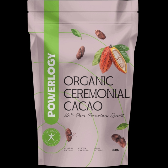 Organic Ceremonial Cacao 300 g, Powerlogy, 429 Kč
