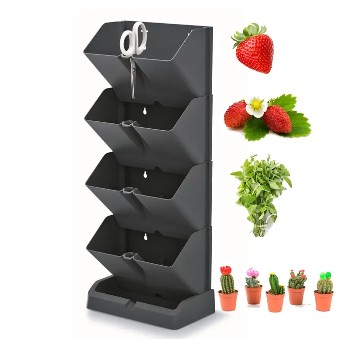 Plastový vertikální květináč Plant Wall Mini Cascade Wall Garden, 307 Kč, kaufland.cz
