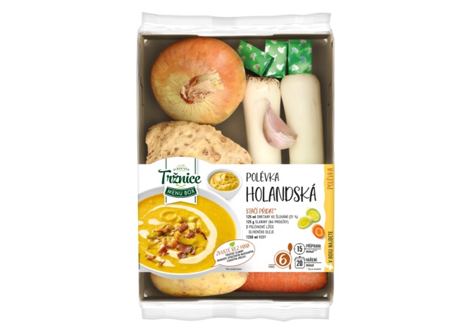 albert menu box polévka