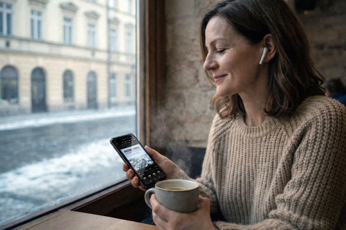 Na cestách městem, v kavárně i doma během odpočinku nebo domácích prací… I tam je čas zaposlouchat se do příběhů, které vás okouzlí.
Na cestách městem, v kavárně i doma během odpočinku nebo domácích prací… I tam je čas zaposlouchat se do příběhů, které vás okouzlí.