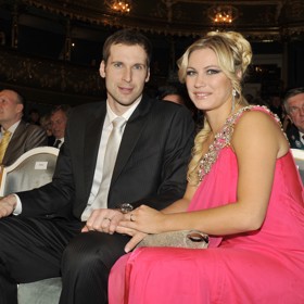 Petr Čech s manželkou Martinou
Petr Čech s manželkou Martinou