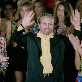 Gianni Versace na přehlídce
Gianni Versace na přehlídce