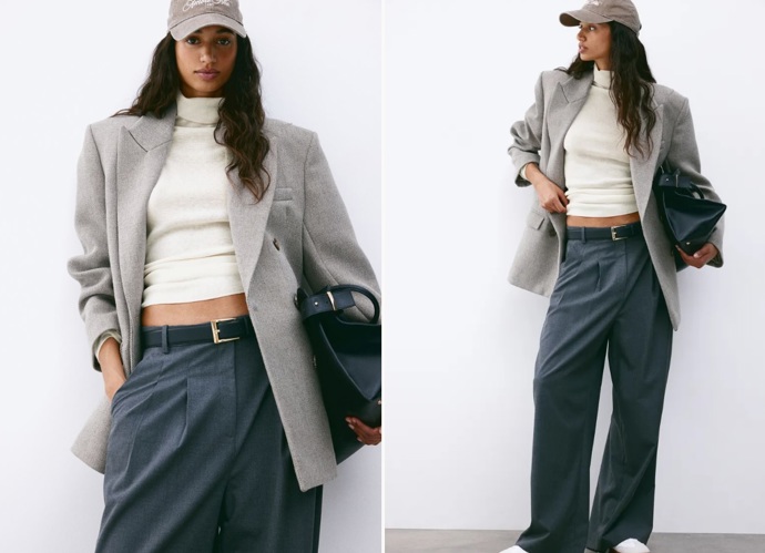 Svetr z kašmírové směsi s rolákem, H&M, 1 459 Kč
