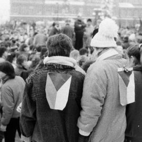 Záběry ze sametové revoluce, která vrcholila 17. listopadu 1989
Záběry ze sametové revoluce, která vrcholila 17. listopadu 1989