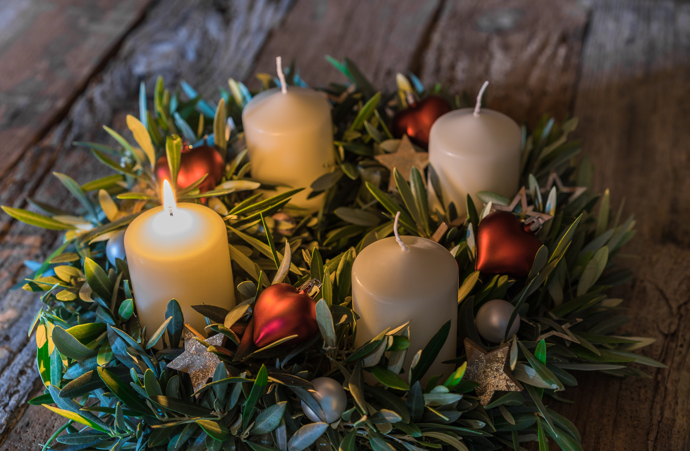 Adventní věnec Adventní věnec