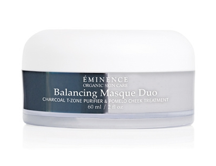 Balancing Masque Duo od Éminence

Hluboce čišticí a vyhlazující masku ocení hlavně plet s pupínky. Projasňuje, regeneruje a čišt. Kaolinový jíl a uhlí detoxikují pokožku, vážou na sebe olej, nečistoty a bakterie, které způsobují nadměrnou tvorbu mazu. Týdenní užívání této zemité masky pomůže kontrolovat akné, obnoví hladkost kůže a její lesk.
Druhá maska - Pomelo Cheek Treatment - je revitalizující a výživná. Obsažený kaolín hluboce čistí, odstraňuje povrchové nečistoty a připravuje pokožku na infuzi uklidňujícího bambuckého másla pro obnovu vláhy v pokožce. 

Stojí 1500 Kč, www.eminence.cz