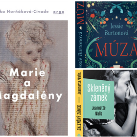 Velká očekávání vzbuzují především romány, prvotina MARIE A MAGDALÉNY Lenky Horňákové-Civade, dramatický příběh Jessie Burtonové MÚZA či SKLENĚNÝ ZÁMEK od Jeanette Walls. Velká očekávání vzbuzují především romány, prvotina MARIE A MAGDALÉNY Lenky Horňákové-Civade, dramatický příběh Jessie Burtonové MÚZA či SKLENĚNÝ ZÁMEK od Jeanette Walls.