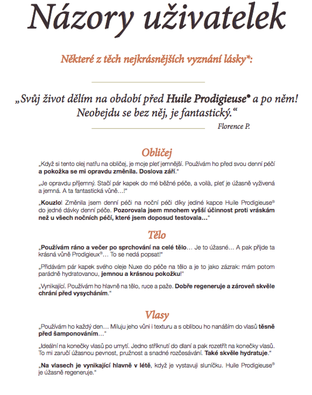 Otestujte s námi zázračný olej NUXE Huile Prodigieuse! Otestujte s námi zázračný olej NUXE Huile Prodigieuse!
