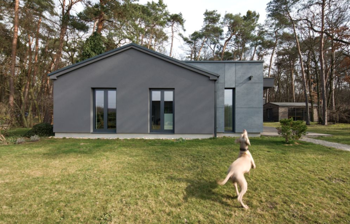 Zadáním pro architekty bylo vytvořit pohodlné bydlení pro manželský pár s minimálním zásahem do okolní přírody, zachování stávajících dispozic, podlah a dveří a to všechno na zalesněném pozemku v úzkém kontaktu s okolní přírodou.
Zadáním pro architekty bylo vytvořit pohodlné bydlení pro manželský pár s minimálním zásahem do okolní přírody, zachování stávajících dispozic, podlah a dveří a to všechno na zalesněném pozemku v úzkém kontaktu s okolní přírodou.