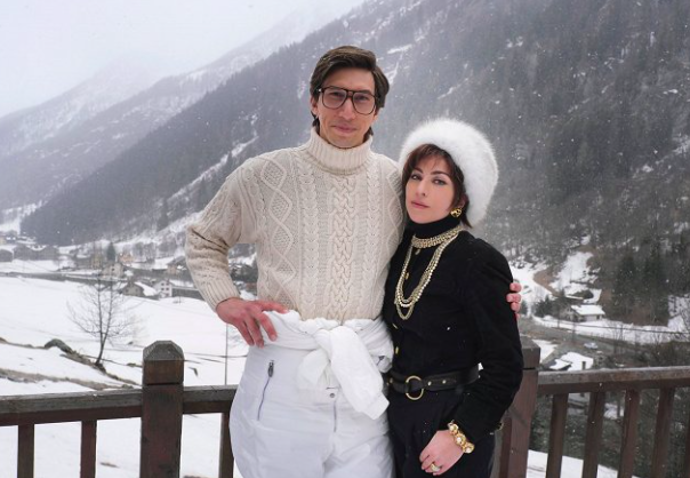 Záběry z filmu Klan Gucci, kde si Patrizii Reggiani zahrála Lady Gaga
