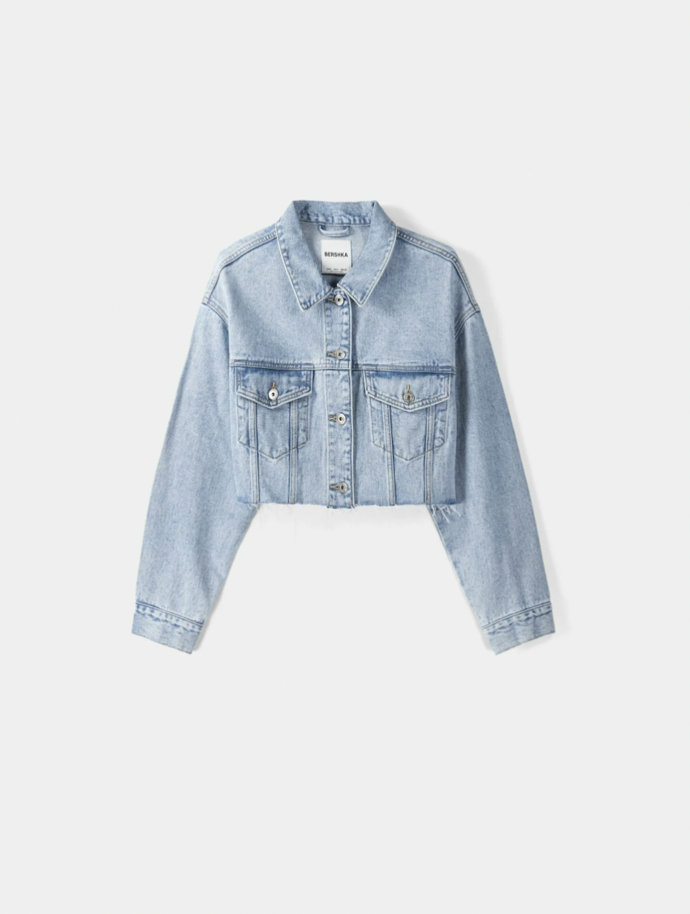 Bershka CROPPED - Džínová bunda 699,00 Kč
