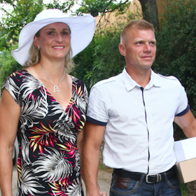 Barbora s partnerem Lukášem
Barbora s partnerem Lukášem