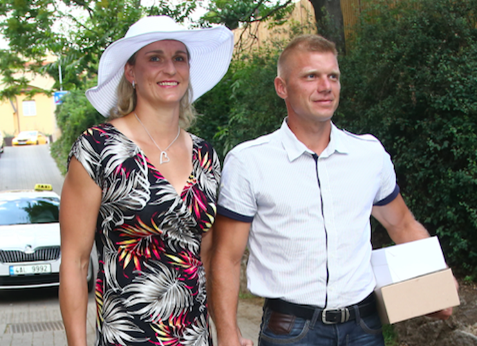Barbora s partnerem Lukášem
Barbora s partnerem Lukášem