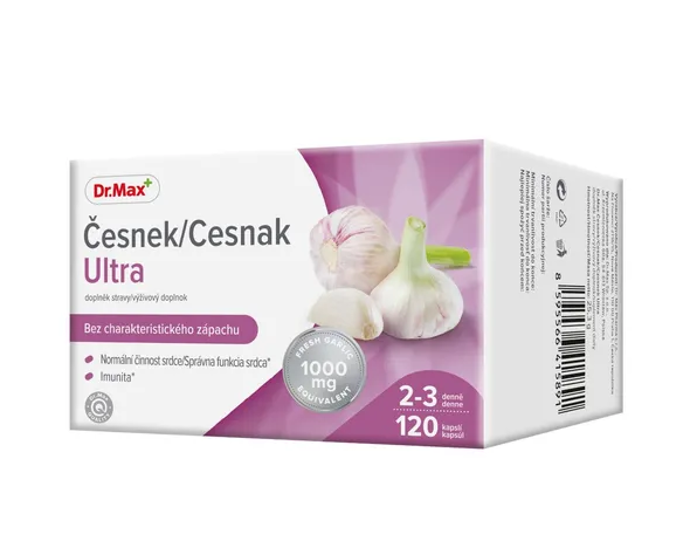 Česnek Ultra je doplněk stravy s obsahem vysoce koncentrovaného extraktu z česneku. Česnek příznivě ovlivňuje naši imunitu a činnost srdce. Bez charakteristického zápachu. 129 Kč
Česnek Ultra je doplněk stravy s obsahem vysoce koncentrovaného extraktu z česneku. Česnek příznivě ovlivňuje naši imunitu a činnost srdce. Bez charakteristického zápachu. 129 Kč
