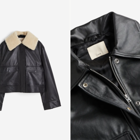 Kožená bunda černá, "pilotka", H&M, 7 499 Kč
Kožená bunda černá, "pilotka", H&M, 7 499 Kč