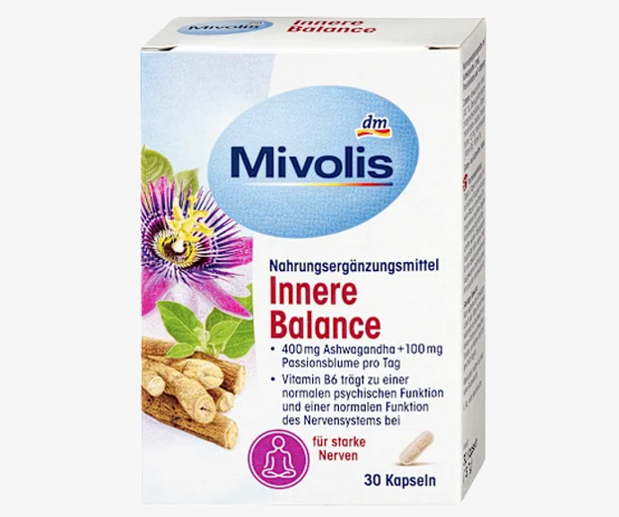 Mivolis kapsle pro vnitřní rovnováhu je doplněk stravy s výtažkem z kořene ašvagandhy, mučenkou a vitamínem B. 99 Kč
Mivolis kapsle pro vnitřní rovnováhu je doplněk stravy s výtažkem z kořene ašvagandhy, mučenkou a vitamínem B. 99 Kč