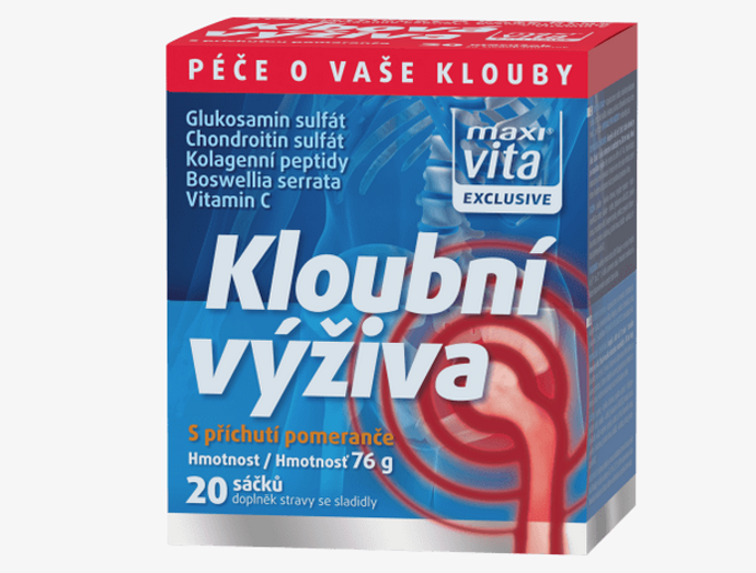 Maxi Vita Exclusive® Kloubní výživa nabízí kombinaci aktivních látek, z nichž každá může pohybovému aparátu významně prospět. 182 Kč
