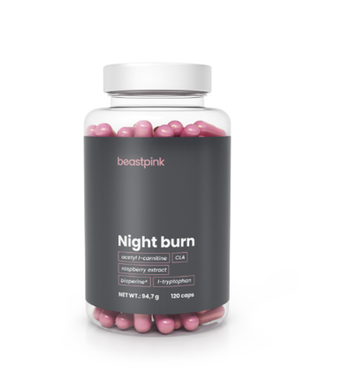 Night Burn je unikátní noční spalovač pro ženy. Obsahuje komplex 5 účinných látek, mezi kterými nenajdete kofein ani žádné jiné stimulanty. Jedná se tak o skvělý doplněk, který nenaruší kvalitu spánku.

Cena: 389 Kč

