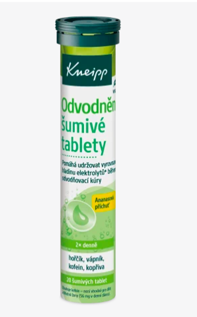 Kneipp šumivé tablety na odvodnění, 149 Kč
