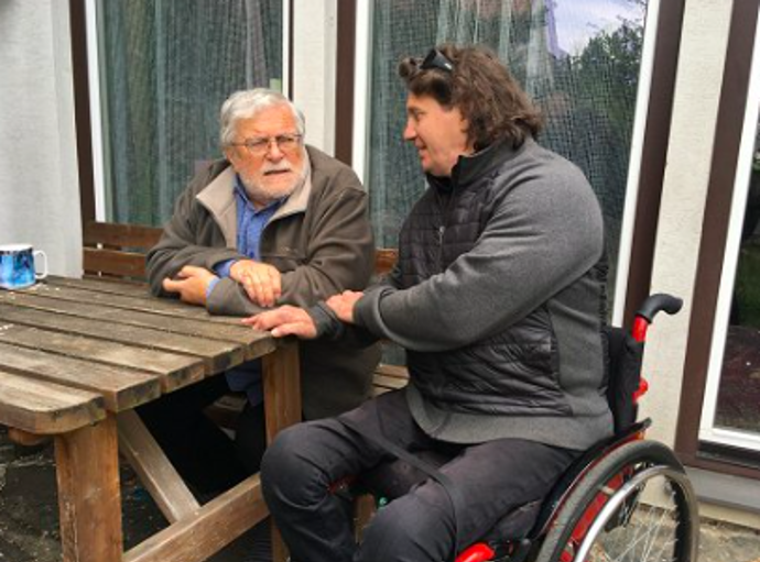 Herec s Janem Kačerem, s nímž ho pojilo velké přátelství
Herec s Janem Kačerem, s nímž ho pojilo velké přátelství