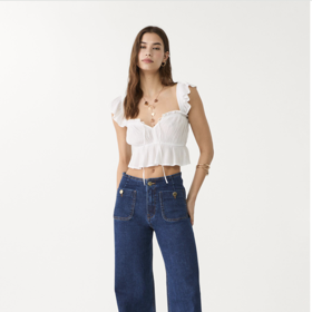 Minimalistické džíny s kapsami, Stradivarius, 849 Kč
Minimalistické džíny s kapsami, Stradivarius, 849 Kč