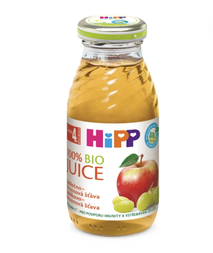 HiPP 100% Jablečno-hroznová šťáva BIO 4/6m 200ml, HiPP, 39 Kč

HiPP BIO Jablečno-hroznová šťáva je vhodná pro citlivý dětský organismus a pro děti se sklony k alergiím. Šťávy jsou ideálním nápojem k příkrmům a důležitým doplňkem mléčné stravy. 
