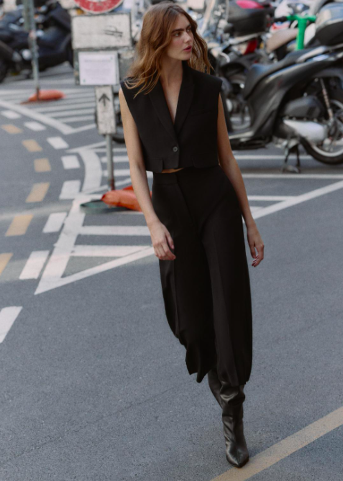 Kalhoty culottes, Zara, 849 Kč
