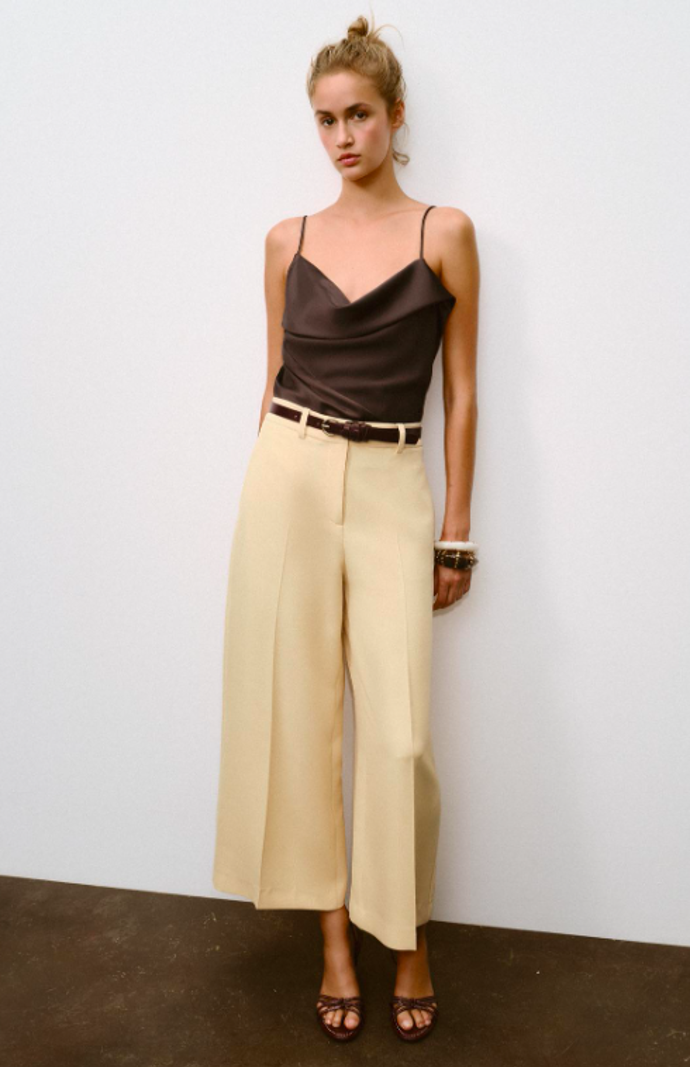 Kalhoty culottes, Zara, 849 Kč
