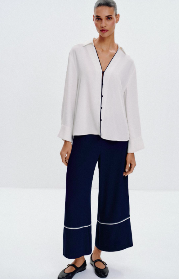 Kalhoty culottes, Zara, 849 Kč
