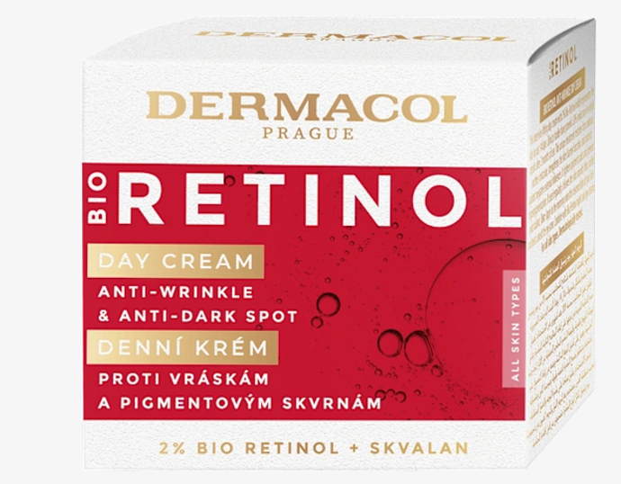 Dermacol bio Retinol denní krém s 2 % bio retinolu pomáhá omladit pleť již za 14 dní. Jedinečná péče navrací pleti pevné kontury, zklidňuje podráždění, posiluje bariérovou funkci pokožky a chrání před negativními vnějšími vlivy. Navíc zesvětluje pigmentové skvrny a zabraňuje hyperpigmentaci. 289 Kč
Dermacol bio Retinol denní krém s 2 % bio retinolu pomáhá omladit pleť již za 14 dní. Jedinečná péče navrací pleti pevné kontury, zklidňuje podráždění, posiluje bariérovou funkci pokožky a chrání před negativními vnějšími vlivy. Navíc zesvětluje pigmentové skvrny a zabraňuje hyperpigmentaci. 289 Kč