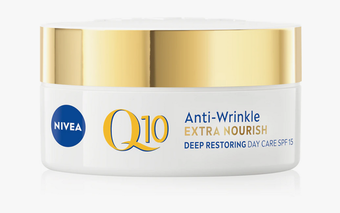 Výživný denní krém proti vráskám Q10 Extra Nourish poskytne vaší pleti optimální hydrataci a výživu. Je vhodný pro všechny typy pleti, ideálně pro ženy ve věku 40+. 450 Kč
Výživný denní krém proti vráskám Q10 Extra Nourish poskytne vaší pleti optimální hydrataci a výživu. Je vhodný pro všechny typy pleti, ideálně pro ženy ve věku 40+. 450 Kč