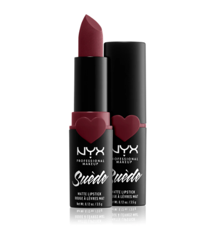 Suede Matte Lipstick, NYX, odstín Lalaland, 281 Kč
Suede Matte Lipstick, NYX, odstín Lalaland, 281 Kč