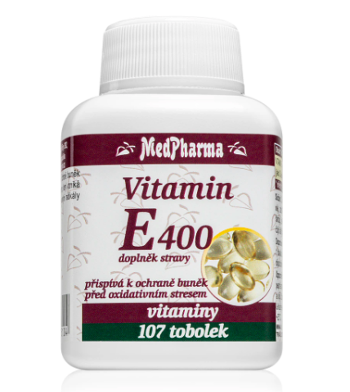 Doplněk stravy s vitamínem E, MedPharma, 134 Kč
