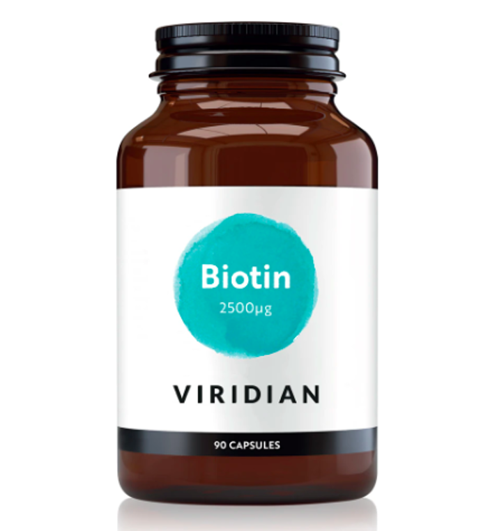 Doplněk stravy s biotinem, Viridian Nutrition, 429 Kč
