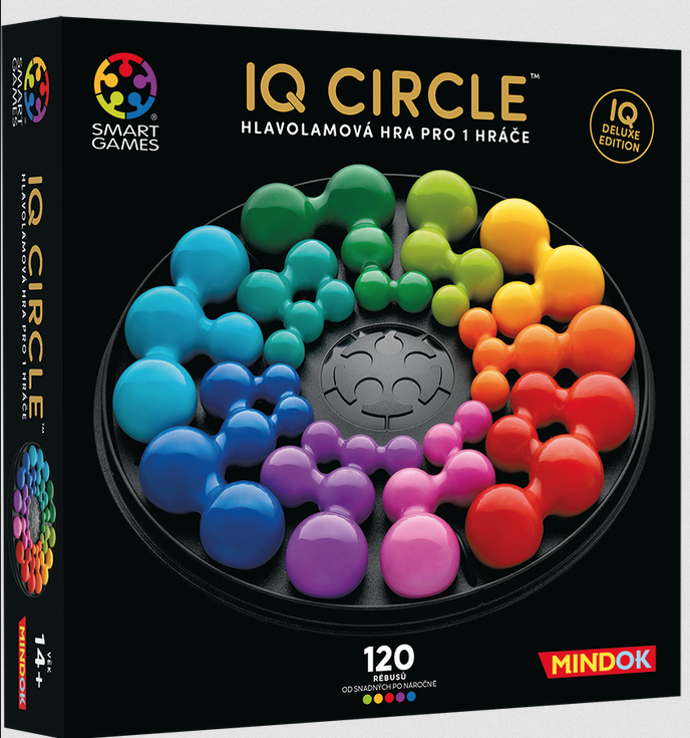 IQ Circle je kruhový hlavolam pro jednoho hráče, ve kterém musíte umístit oboustranné dílky do tří prstenců tak, aby kuličky správné velikosti zapadly do odpovídajících prstenců. Vyzvěte svou logiku v úlohách, kde musíte správně natočit i celou desku, a snažte se najít jediné správné řešení! 492 Kč
