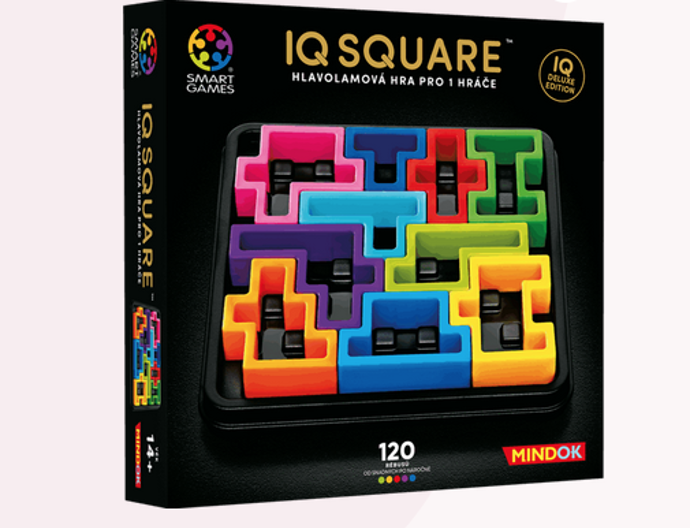 IQ Square je napínavý hlavolam pro jednoho hráče s jedinečnou hrací deskou připomínající cihlovou zeď. Vaším úkolem je vyplnit celou plochu dílky, které můžete natáčet o 180° nebo převracet. Najděte jediné správné řešení pro každou úlohu a prověřte své logické myšlení! 492 Kč
