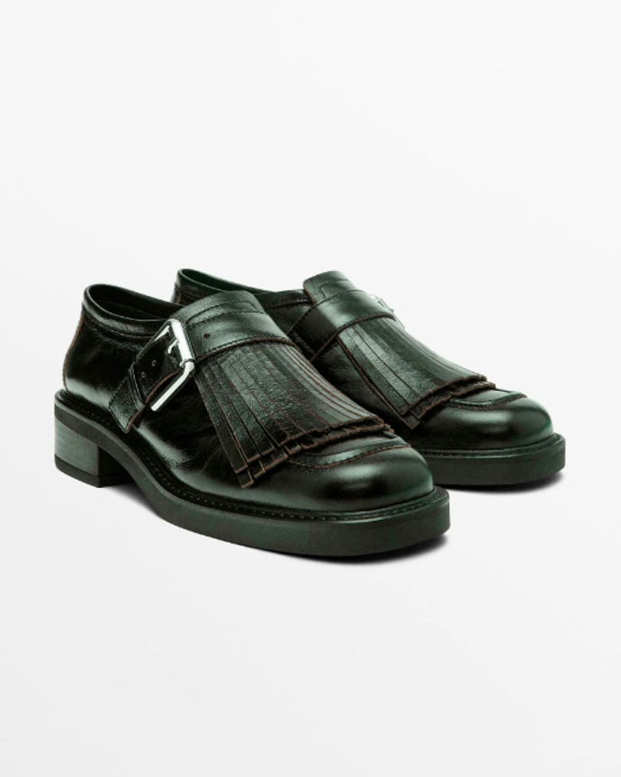 Polobotky s přezkami, Massimo Dutti, 3799 Kč
