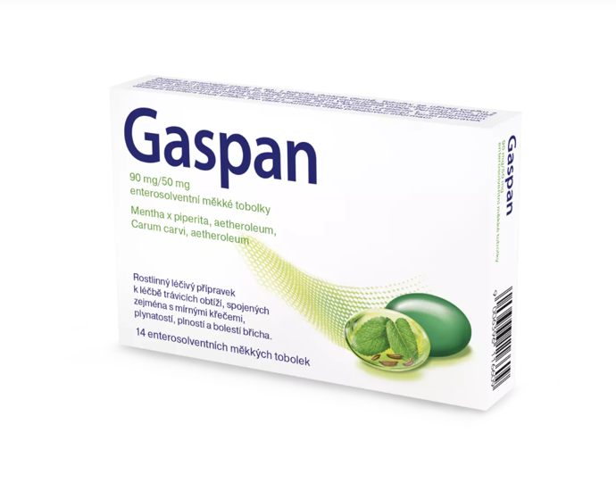 Rostlinný lék Gaspan pomáhá zmírnit nadýmání, nadměrnou plynatost, mírné křeče, bolesti břicha a pocit plnosti.
Rostlinný lék Gaspan pomáhá zmírnit nadýmání, nadměrnou plynatost, mírné křeče, bolesti břicha a pocit plnosti.