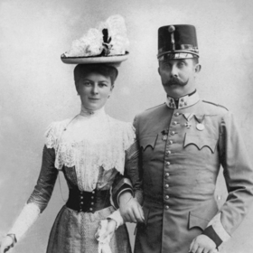 Žofie Chotková a František Ferdinand v roce 1900, krátce po svatbě.
