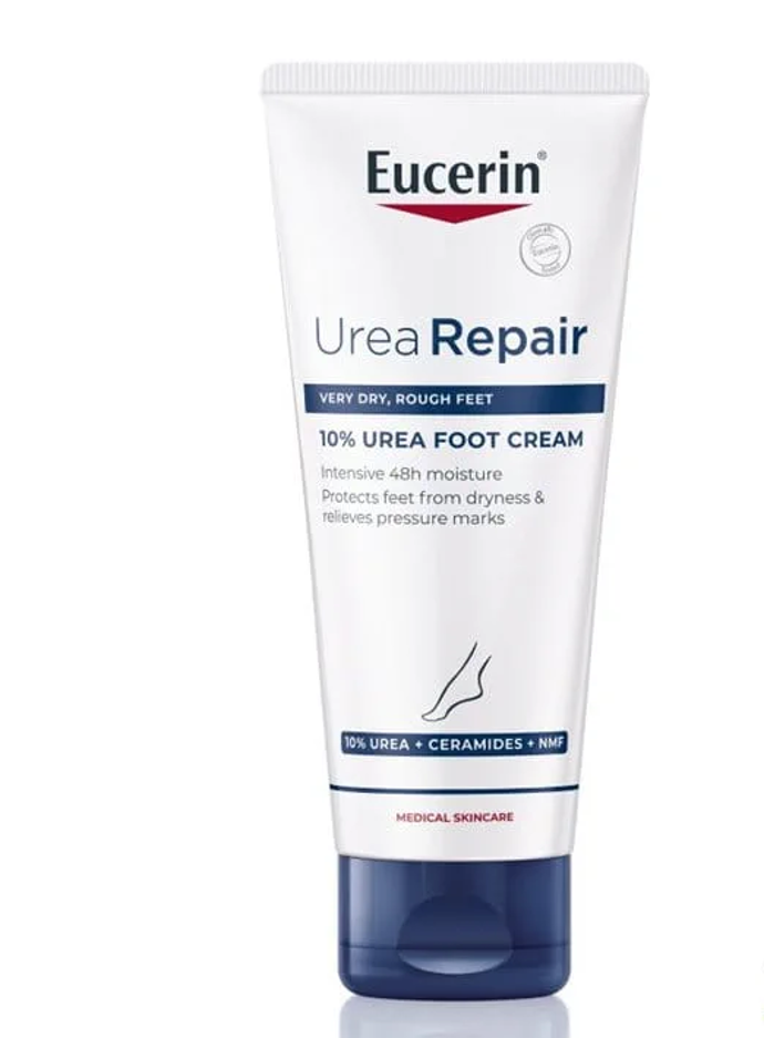 UreaRepair Krém na nohy 10% Urea účinně poskytuje potřebnou intenzivní péči extrémně suchým a hrubým chodidlům. Při pravidelném používání samotný krém pomáhá proti popraskaným patám a zlepšuje stav pokožky a chrání před vysycháním až po dobu 48 hodin. 279 Kč
