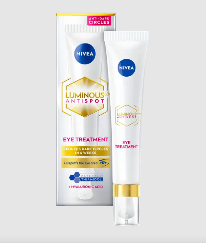 Oční krém proti kruhům pod očima Luminous630, Nivea, 234 Kč, prodává teta drogerie
Oční krém proti kruhům pod očima Luminous630, Nivea, 234 Kč, prodává teta drogerie
