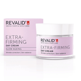 Revalid Extra-Firming Day Cream (50ml), 679 Kč (cena v lékárnách BENU)
Viditelně vypíná, zpevňuje a redukuje vrásky a jemné linky. Je lehký a rychle se vstřebává. Perfektní jako podklad pod make-up. Intenzivně hydratuje a zlepšuje elasticitu pokožky již za 14 dní. Pro hladkou a rozjasněnou pleť po celý den.
Revalid Extra-Firming Day Cream (50ml), 679 Kč (cena v lékárnách BENU)
Viditelně vypíná, zpevňuje a redukuje vrásky a jemné linky. Je lehký a rychle se vstřebává. Perfektní jako podklad pod make-up. Intenzivně hydratuje a zlepšuje elasticitu pokožky již za 14 dní. Pro hladkou a rozjasněnou pleť po celý den.