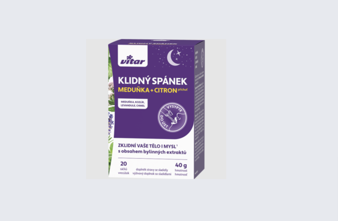 Vitar Klidný spánek, Vitar, 149 Kč

Obsahuje tradiční bylinky pomáhající navodit harmonii těla, důležitou nejen pro usínání, ale i pro kvalitní spánek. Přinášejí psychické uvolnění i v případě nervového vypětí. Jsou nenávykové, nezpůsobují závislost. Obsahuje meduňku lékařskou, kozlík lékařský, chmel otáčivý a levanduli lékařskou.

www.vitar.cz
