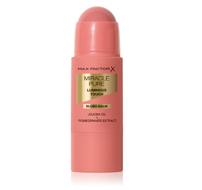 Krémová tvářenka Miracle Pure Luminous Touch, Max Factor, 328 Kč, odstín Rose Petals, prodává Notino
